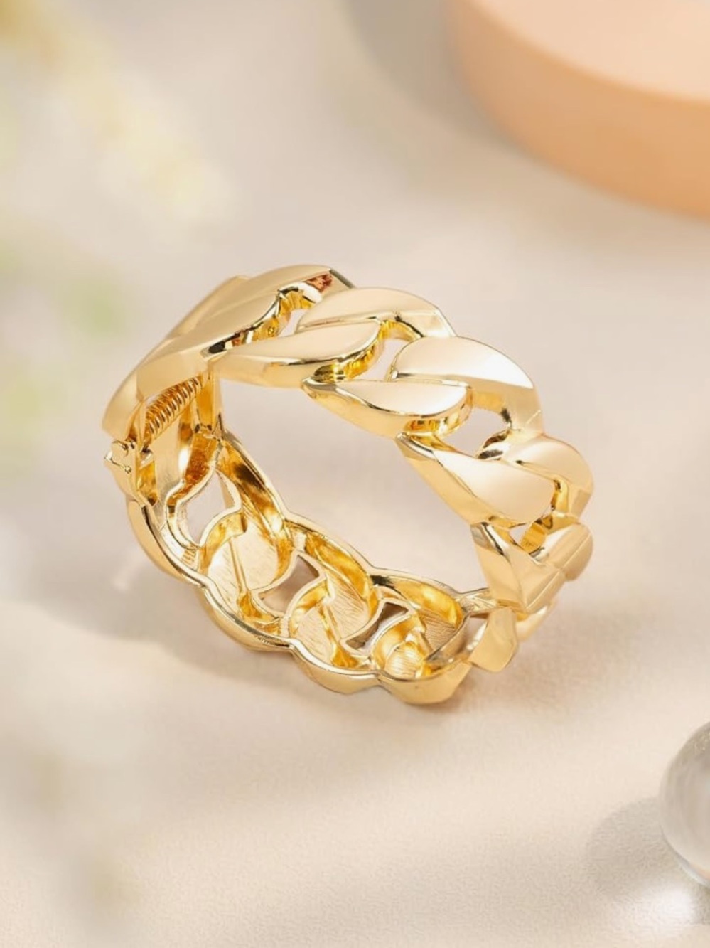 Gold Chain-Style Women's Ring